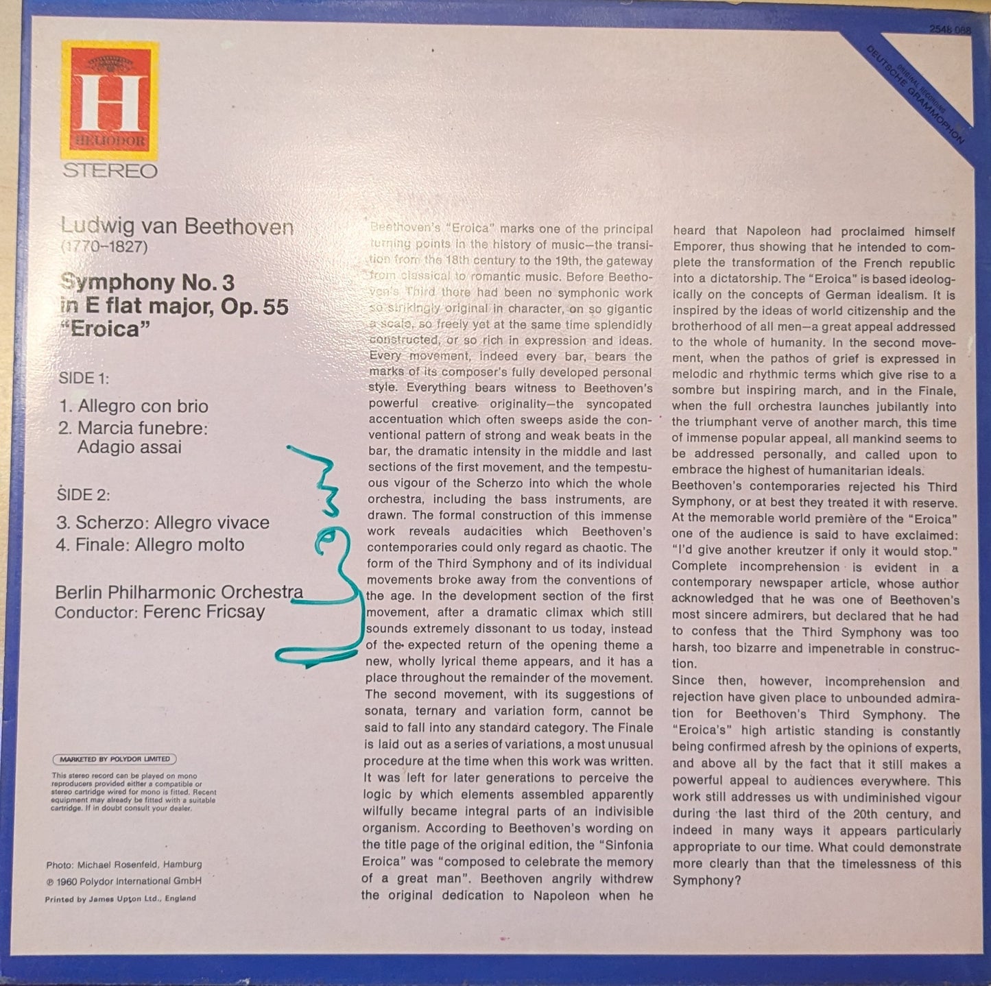 Ferenc Fricsay • Berliner Philharmoniker – Eroica (2548 088) image 2