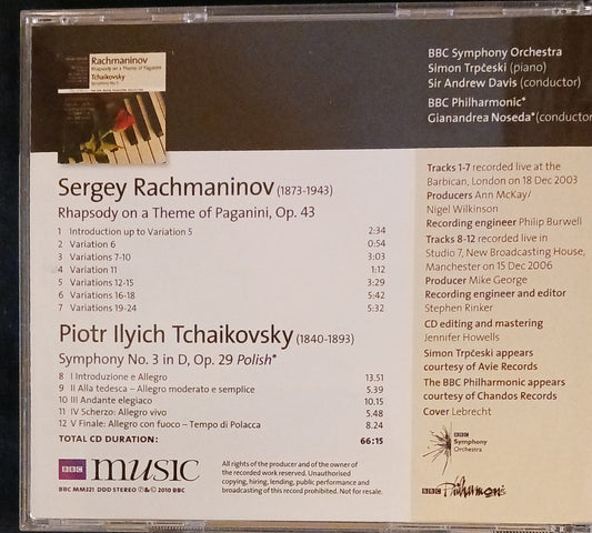Rhapsody on a Theme of Paganini / Symphony No. 3 (Free Postage - UK Only) image 2