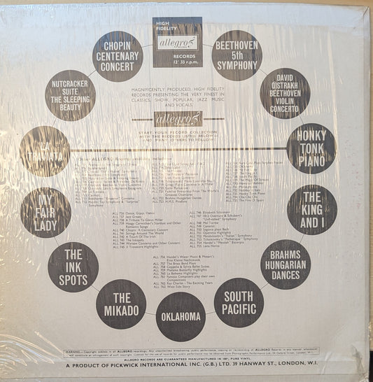 David Oistrakh, The Moscow State Orchestra, Alexander Vasilyevich Gauk – Beethoven Violin Concerto In D Major, Opus 61 (ALL707) image 2