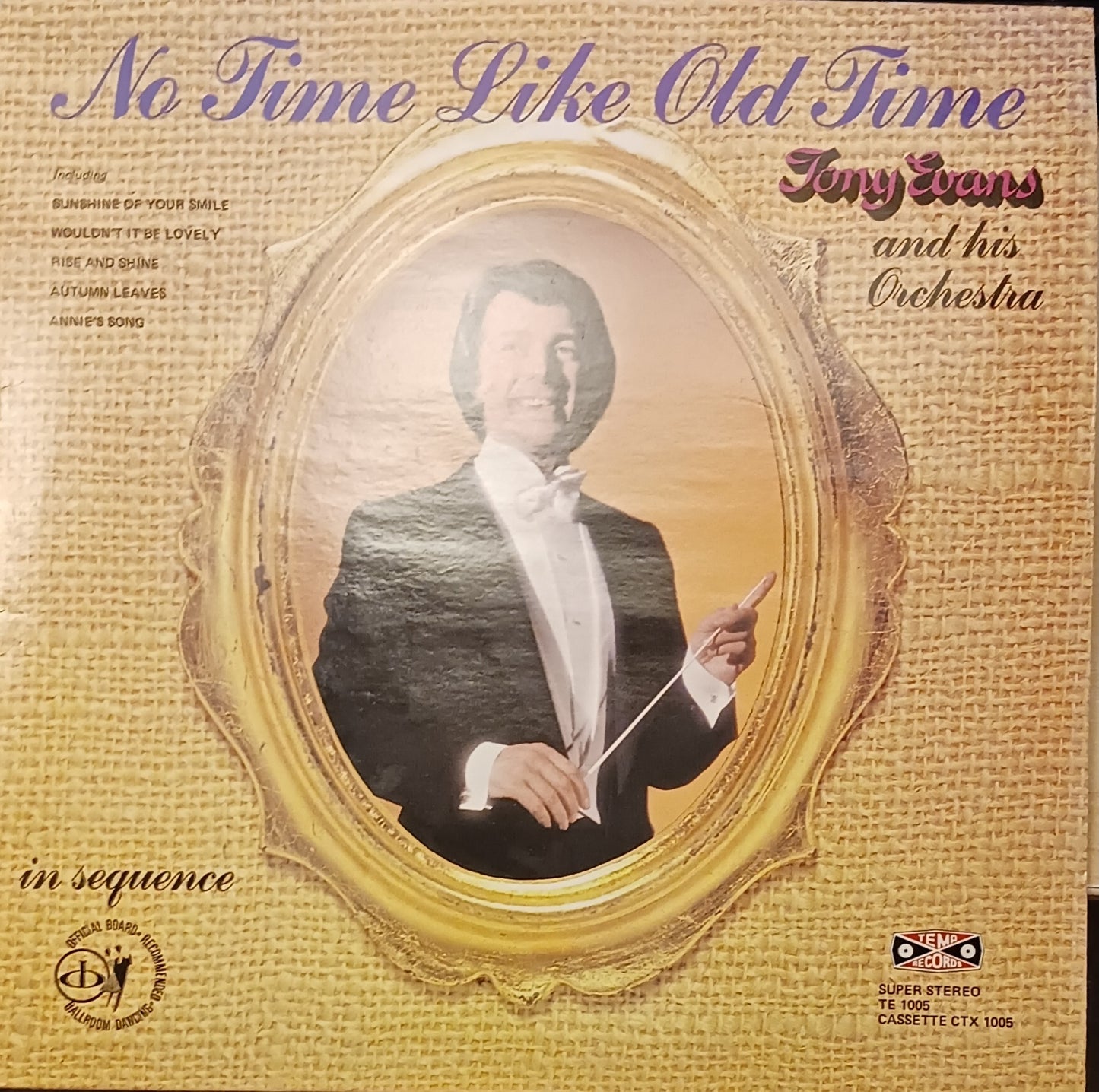 Tony Evans - No Time Like Old Time - TE1005 image 1