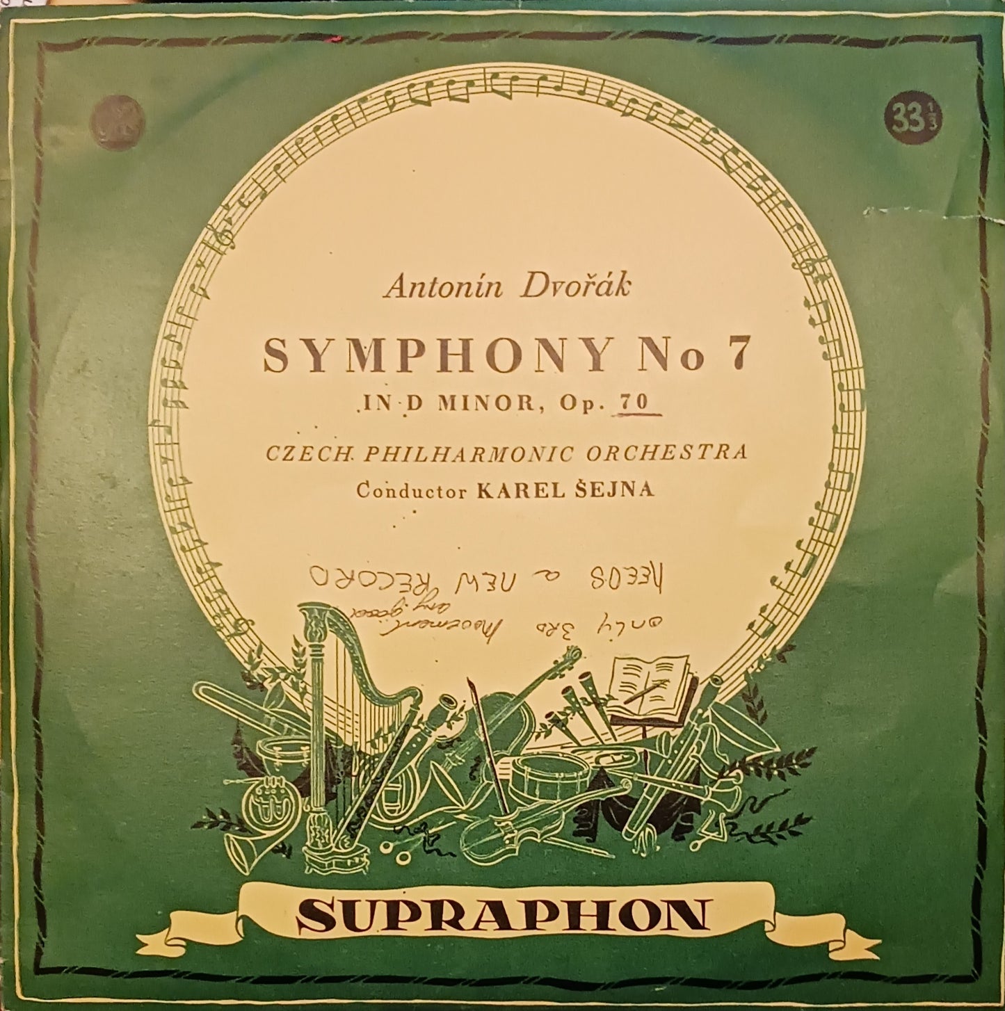 Antonín Dvořák, Tschechische Philharmonie, Karel Šejna – Sinfonie Nr. 7 D-moll, Op. 70 - LPV27 image 0