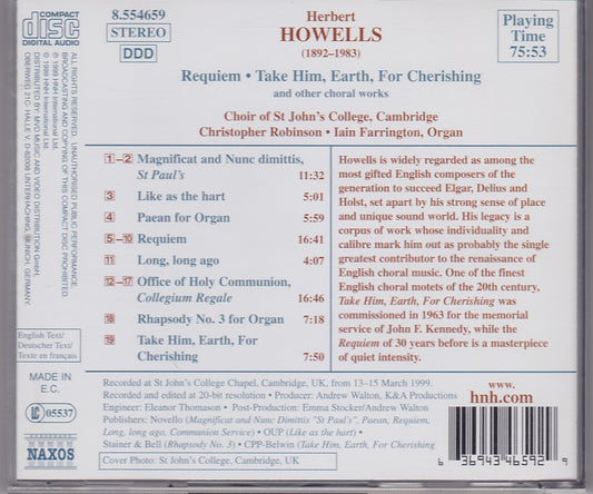 Howells - Requiem (Naxos 8.554659) image 2