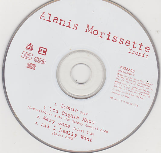 Alanis Morissette - Ironic single - (WO343CD) image 1