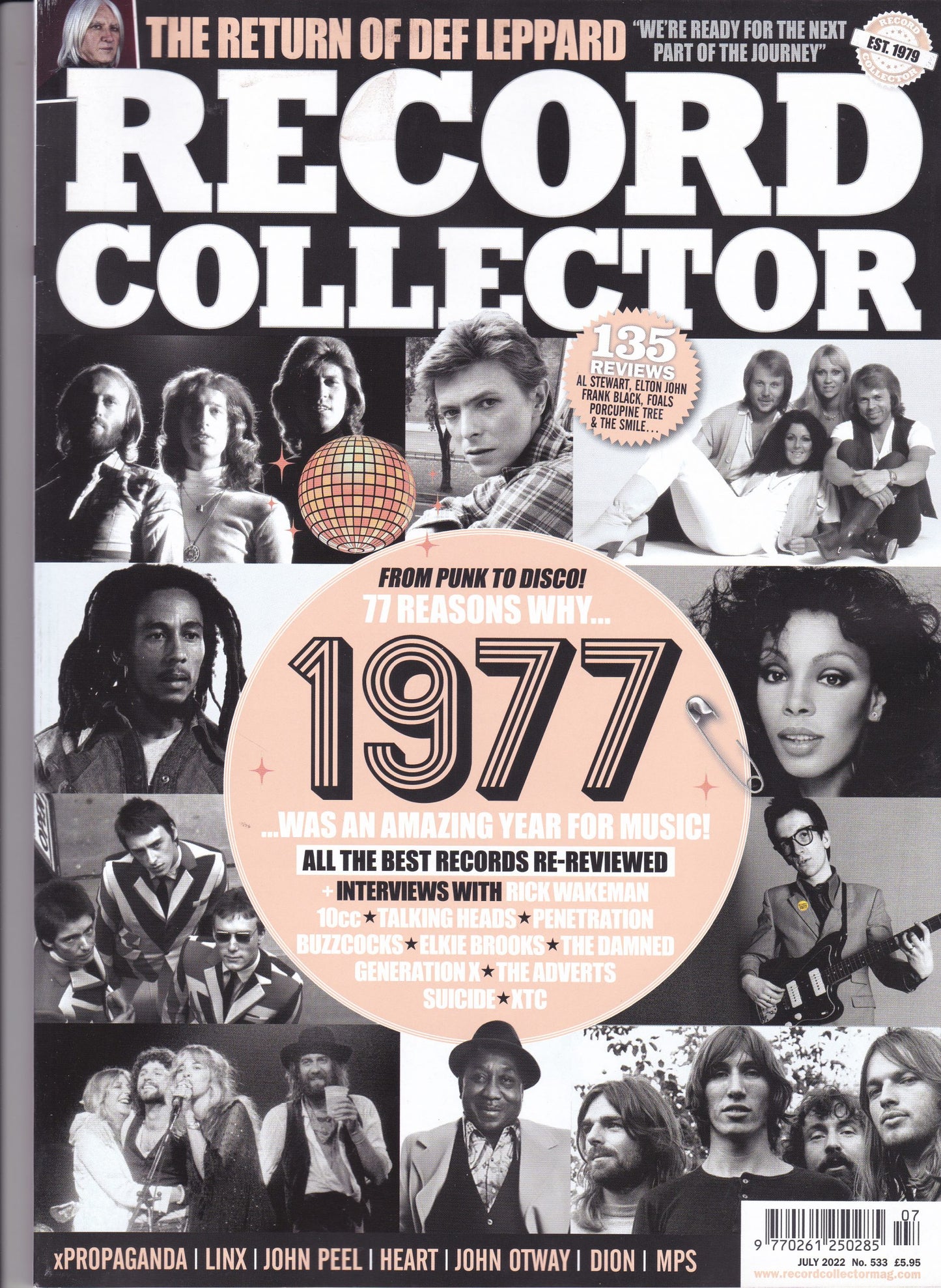 Record Collector Magazine - July 2022 (Free Postage - UK Only) image 1