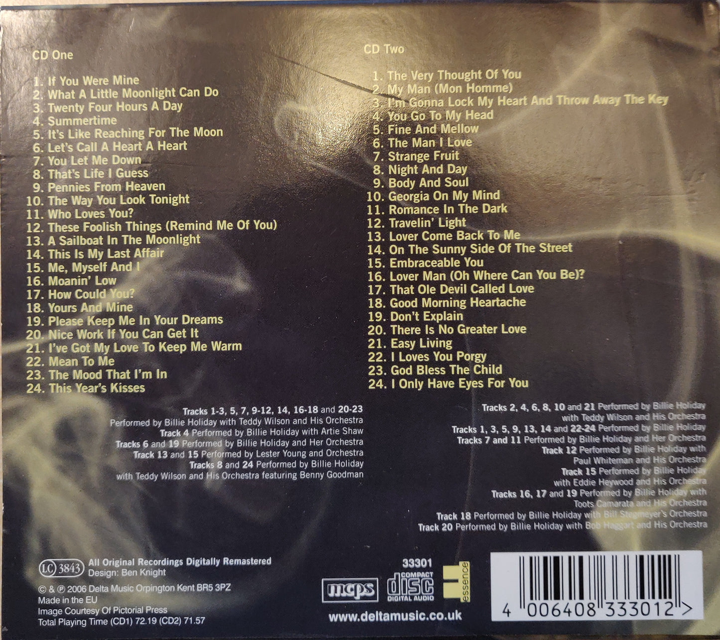 Billie Holiday – The Essence Of Billie Holiday (33301)