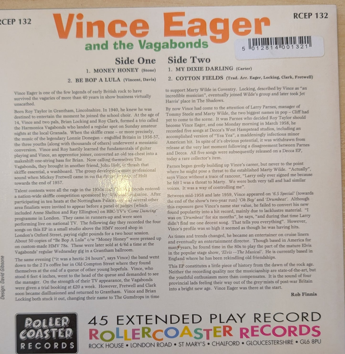 Vince Eager And The Vagabonds – Money Honey