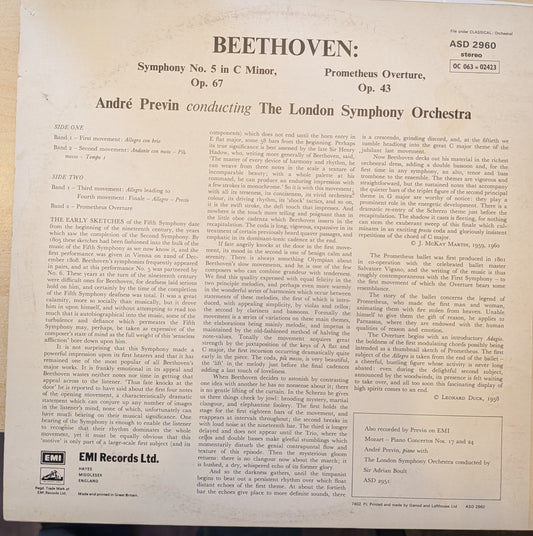 Beethoven - Symphony No. 5 In C Minor Op. 67 / Prometheus Overture, Op. 43