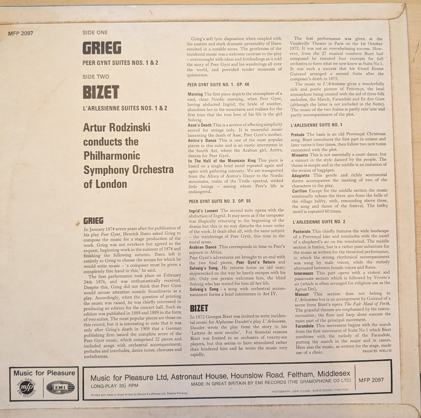 Peer Gynt Suites Nos. 1 & 2 / L'Arlesienne Suites Nos. 1 & 2