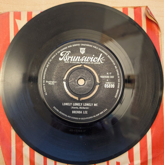 Brenda Lee – As Usual / Lonely Lonely Lonely Me (7" Single, Brunswick 05899, UK 1963)