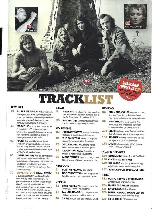 Record Collector Magazine - November 2024 - Free Postage