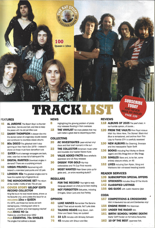 Record Collector (Xmas 2025 issue, on sale 27 Nov #578 BUMPER ISSUE + Free Calendar