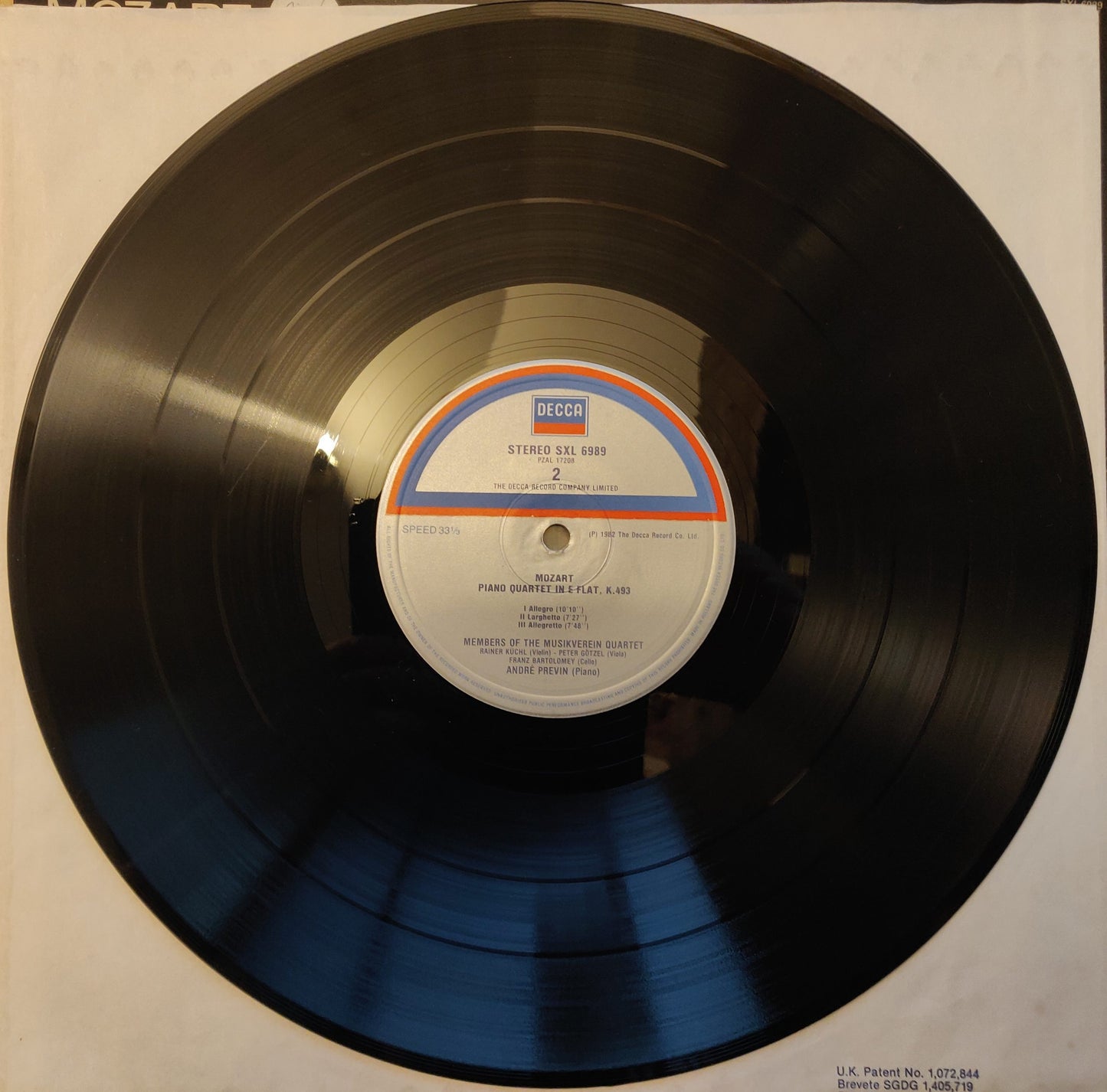 Mozart - Andre Previn , Members Of The Musikvereinquartett – The Piano Quartets (SXL 6989) image 3