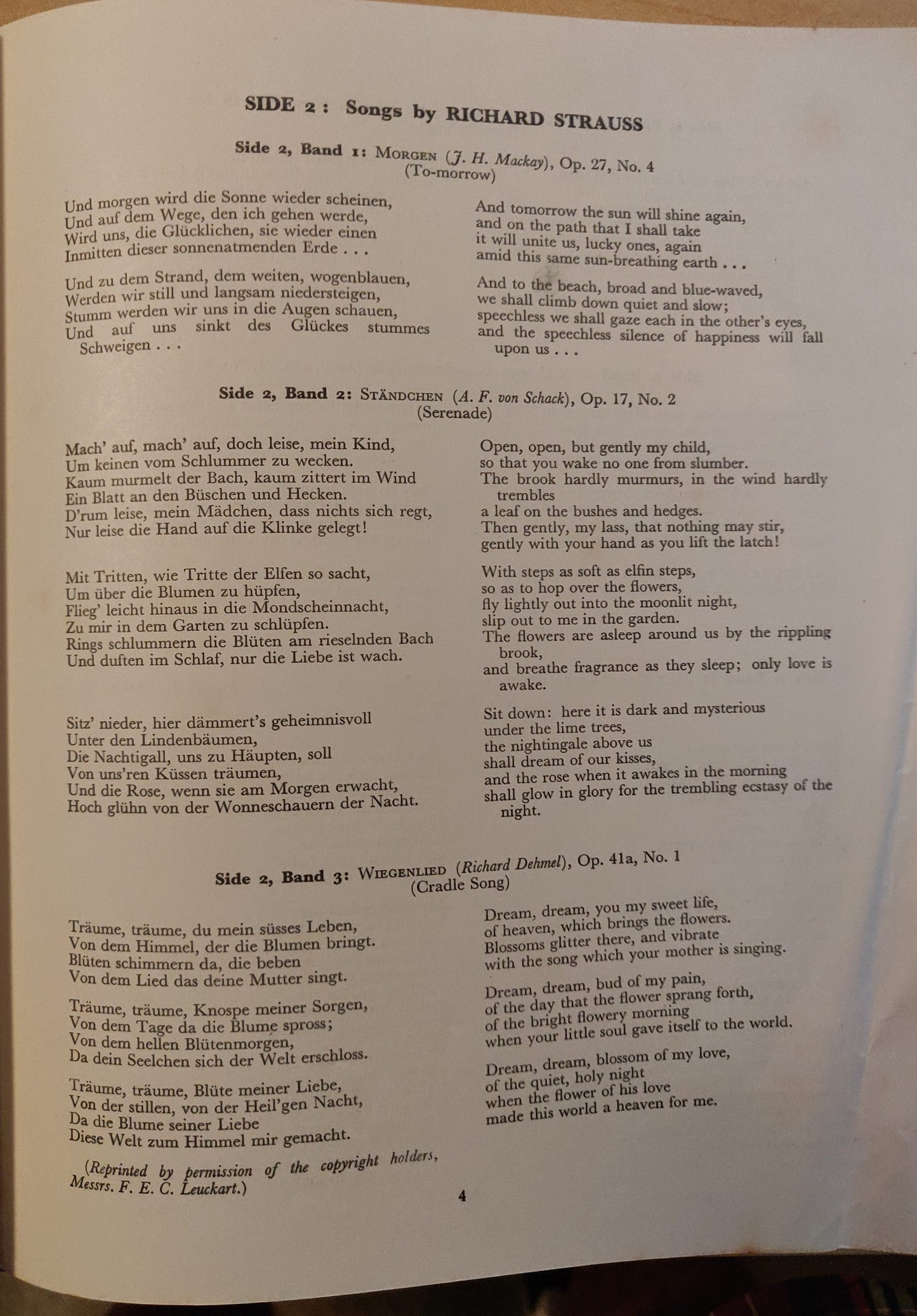 Elisabeth Schumann, Richard Strauss, Hugo Wolf – Lieder (COLH.102.) image 5