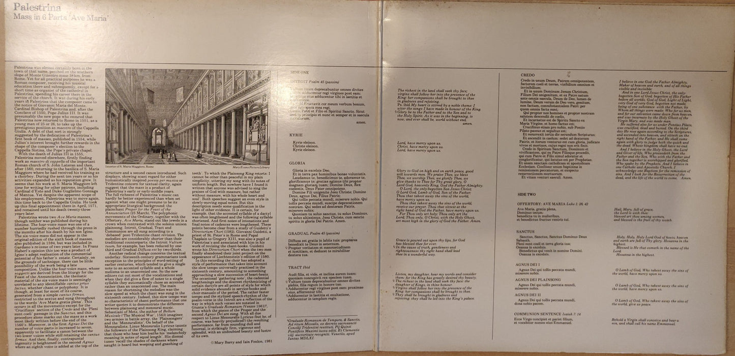 Palestrina - Choir Of King's College, Cambridge*, (ASD 3955) image 3