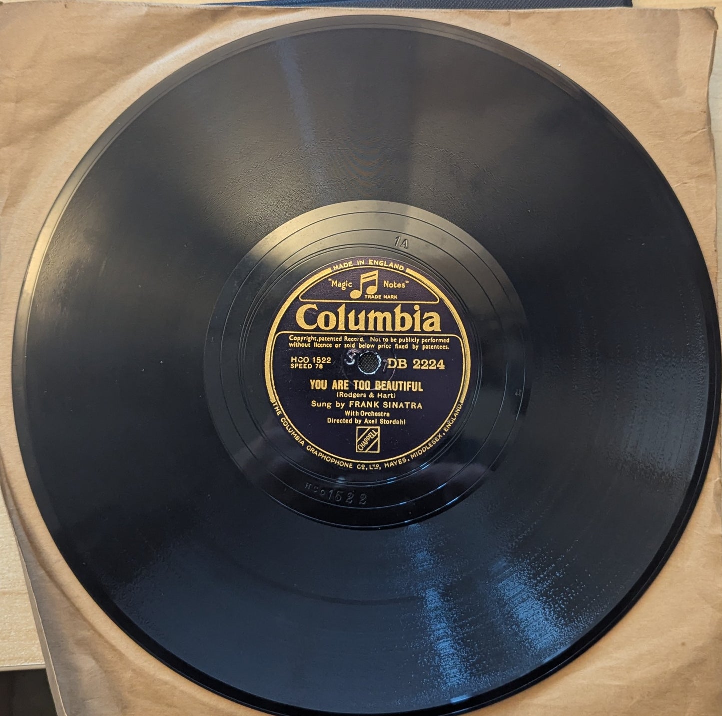 Frank Sinatra – Day By Day / You Are Too Beautiful (D.B. 2224) image 2