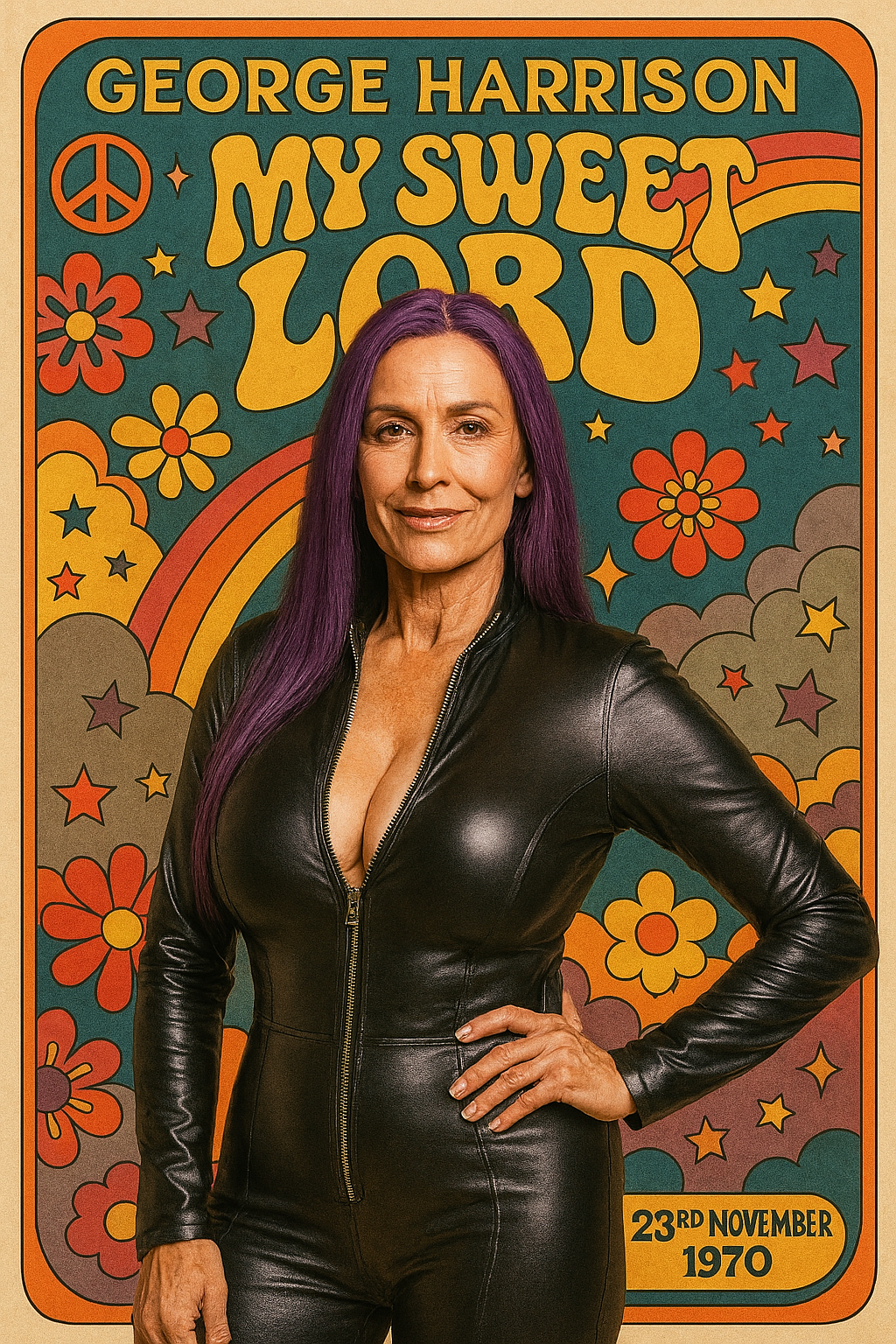 leather clad woman My Sweet Lord