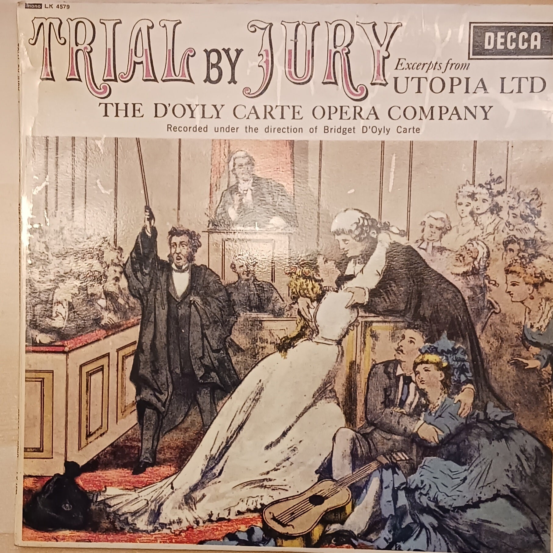 D'Oyly Carte Opera Company ‎– Trial By Jury Excerpts From Utopia Ltd. (LK4579) image 0