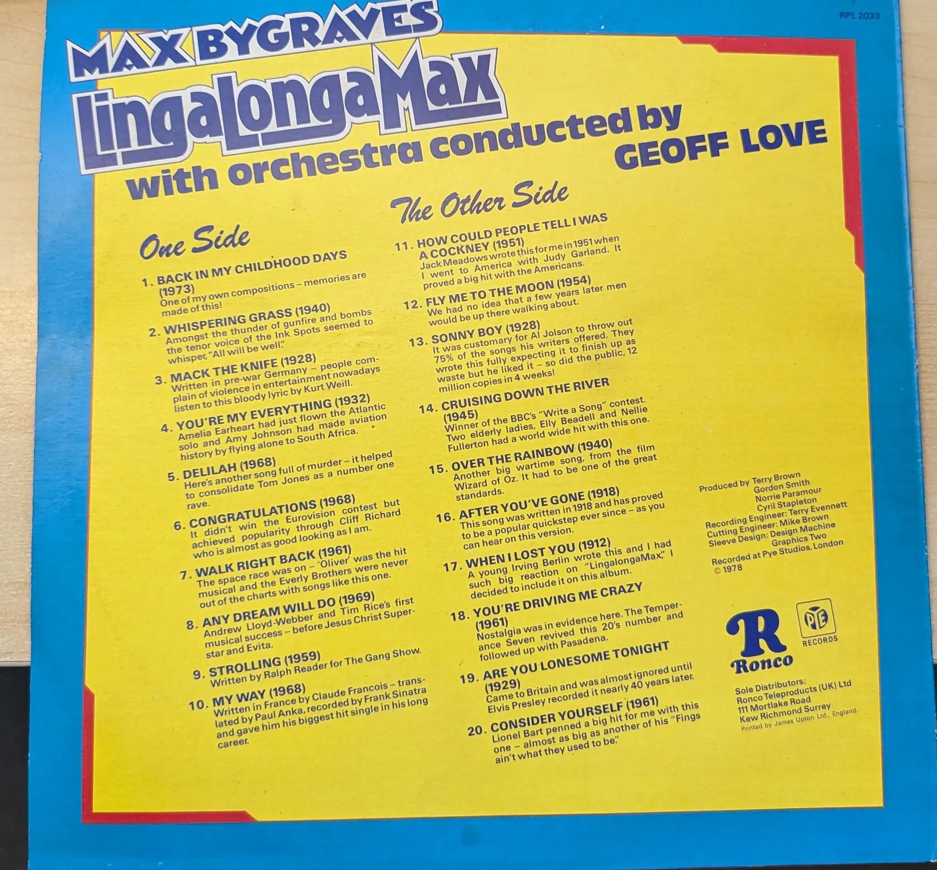Max Bygraves – LingaLongaMax (RPL 2033) image 4