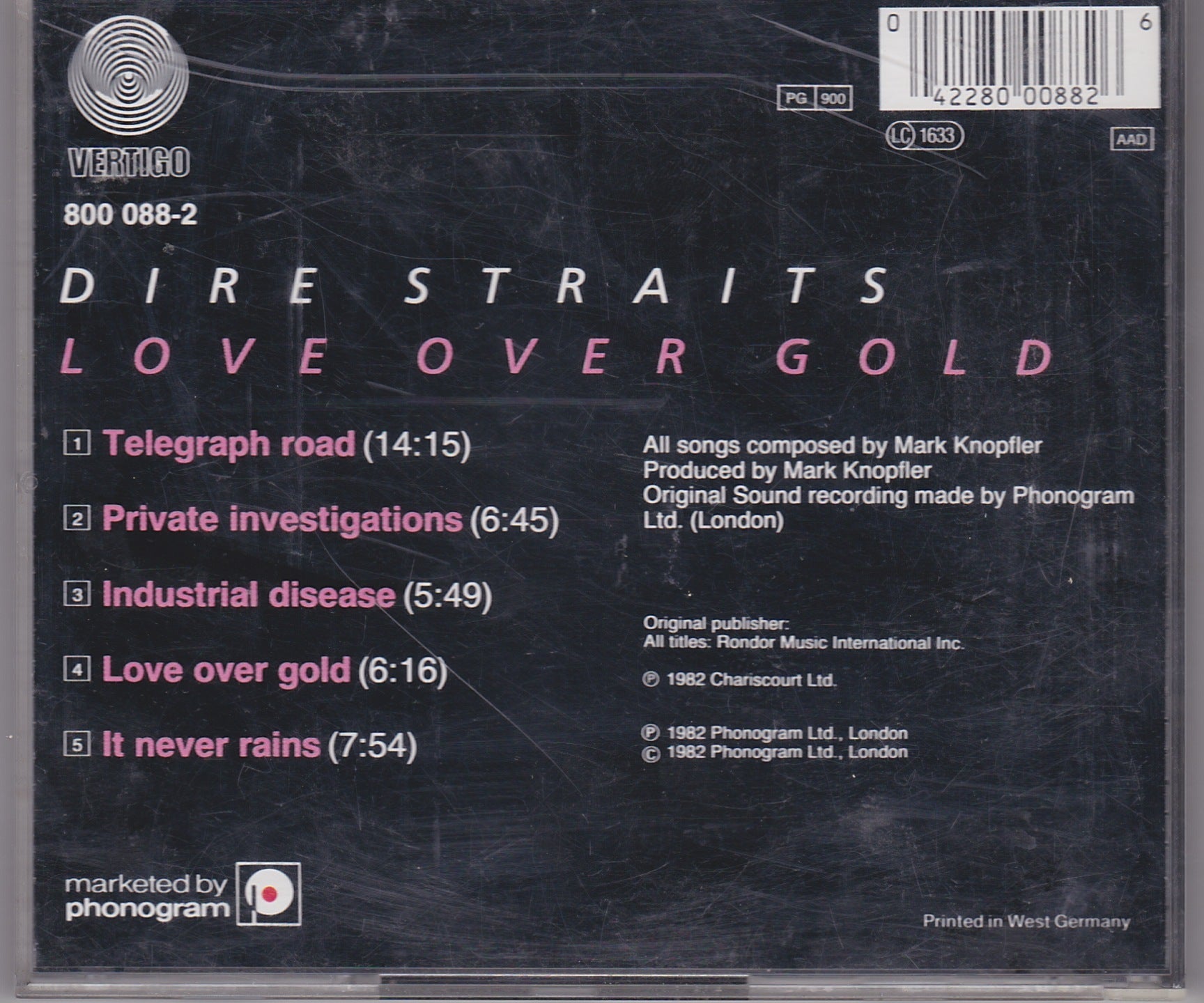Dire Straits - Love Over Gold (800088-2) image 2