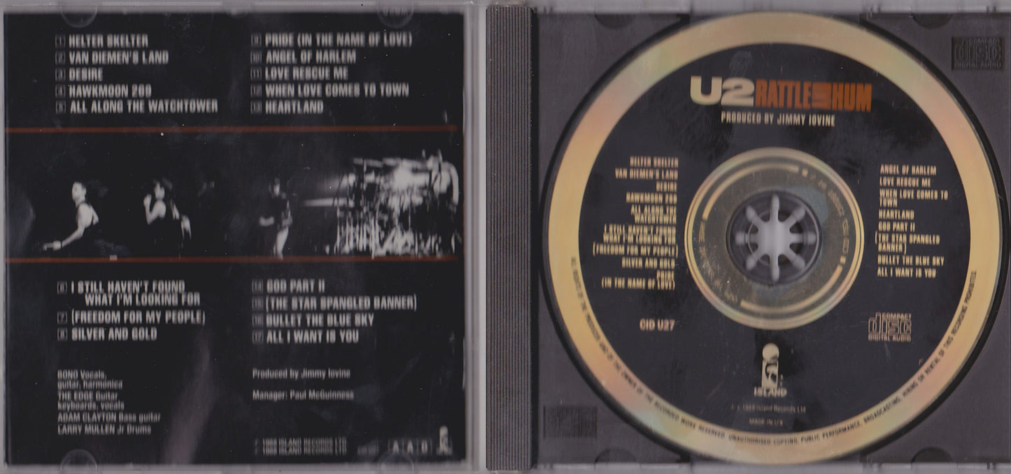 U2 ‎– Rattle And Hum (CID U27) image 3