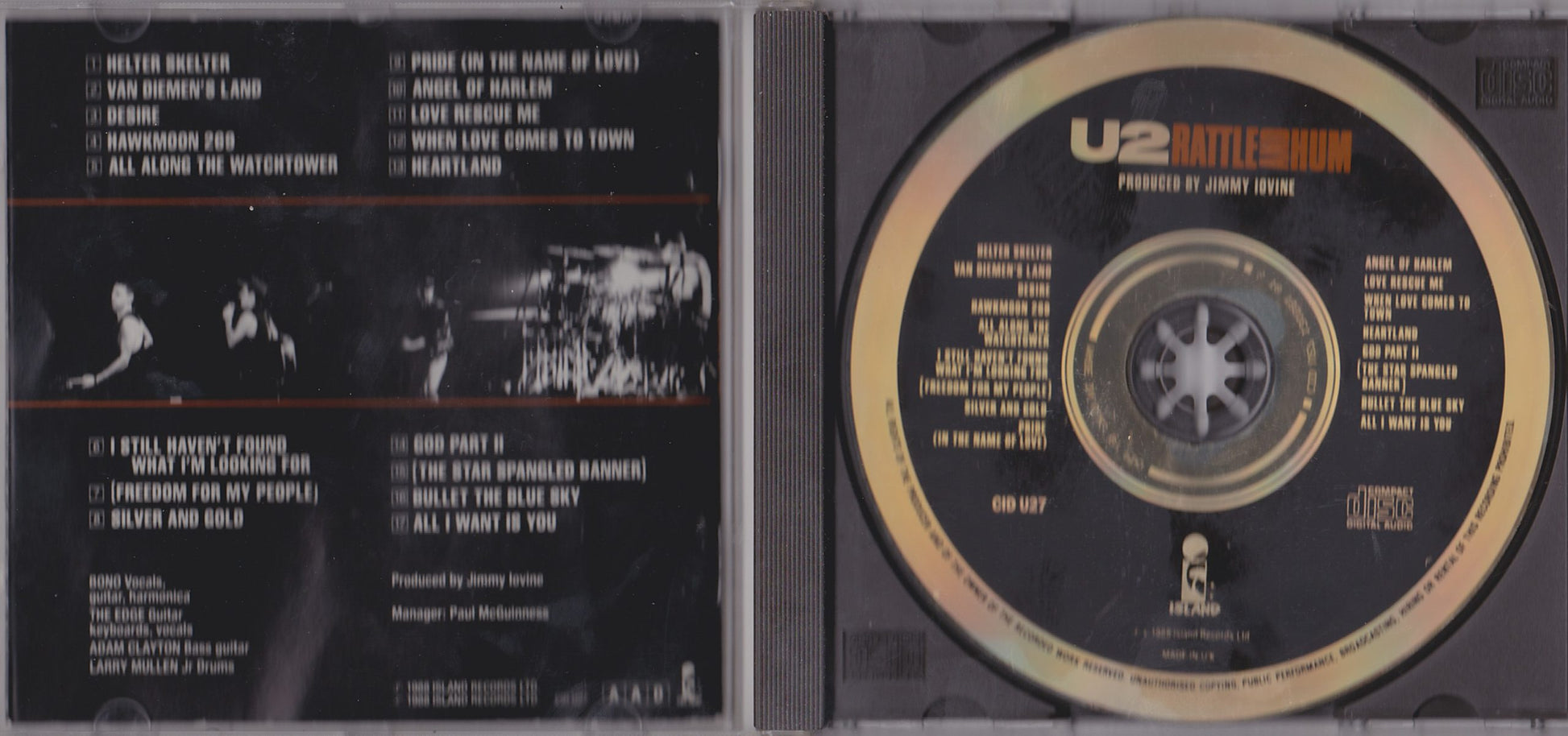 U2 ‎– Rattle And Hum (CID U27) image 3