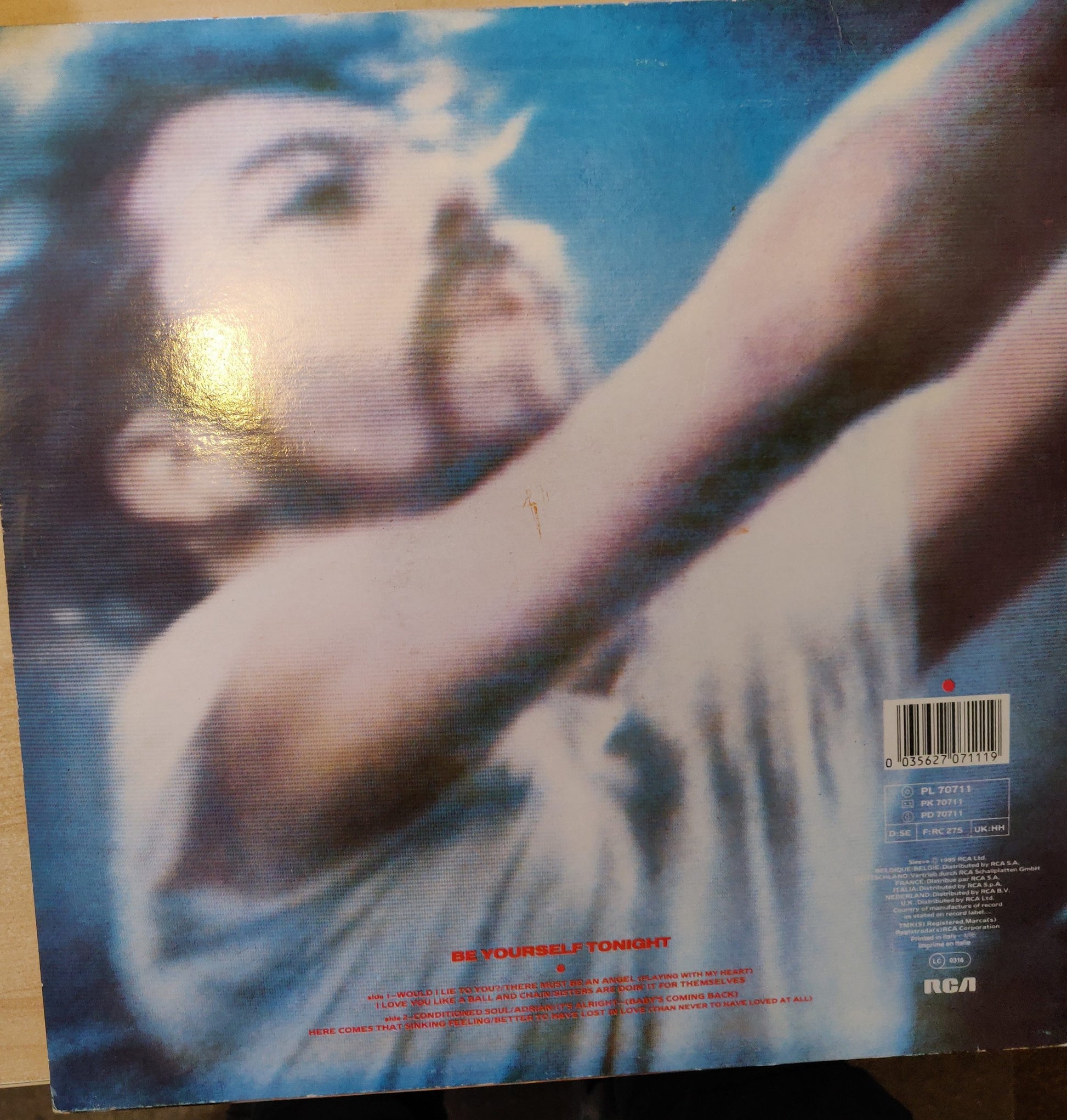 Eurythmics ‎– Be Yourself Tonight (PL70711) image 2
