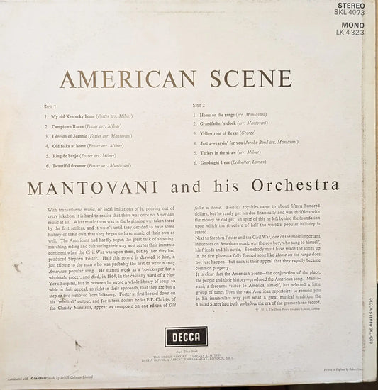Mantovani And His Orchestra ‎– American Scene (SKL 4073) image 2
