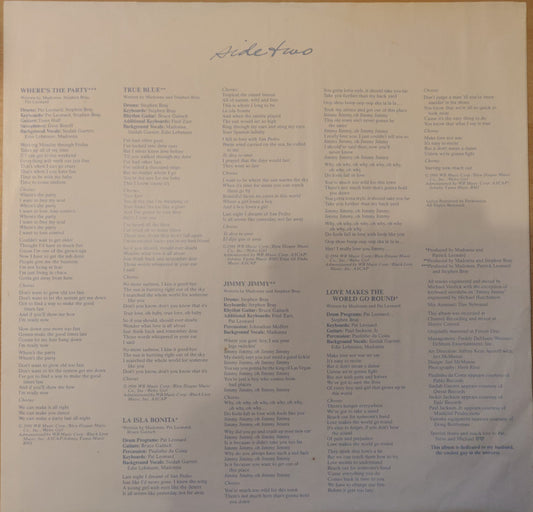 Madonna ‎– True Blue (WX54) image 4