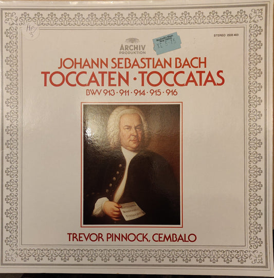 Johann Sebastian Bach - Trevor Pinnock ‎– Toccaten (BWV 913 • 911 • 914 • 915 • 916) image 0