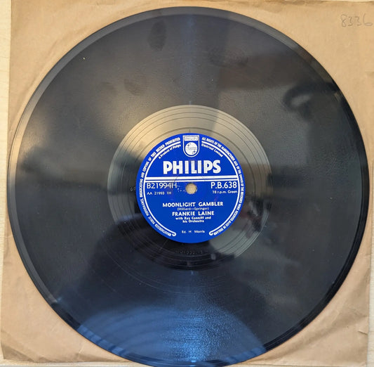 Frankie Laine ‎– Moonlight Gambler / Only If We Love (P.B. 638) image 0
