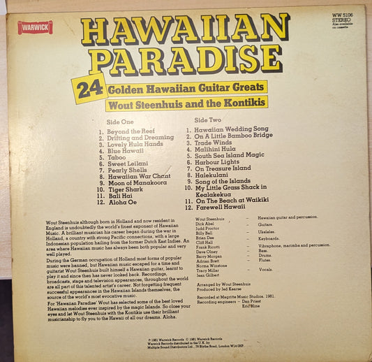 Wout Steenhuis And The Kontikis ‎– Hawaiian Paradise image 2