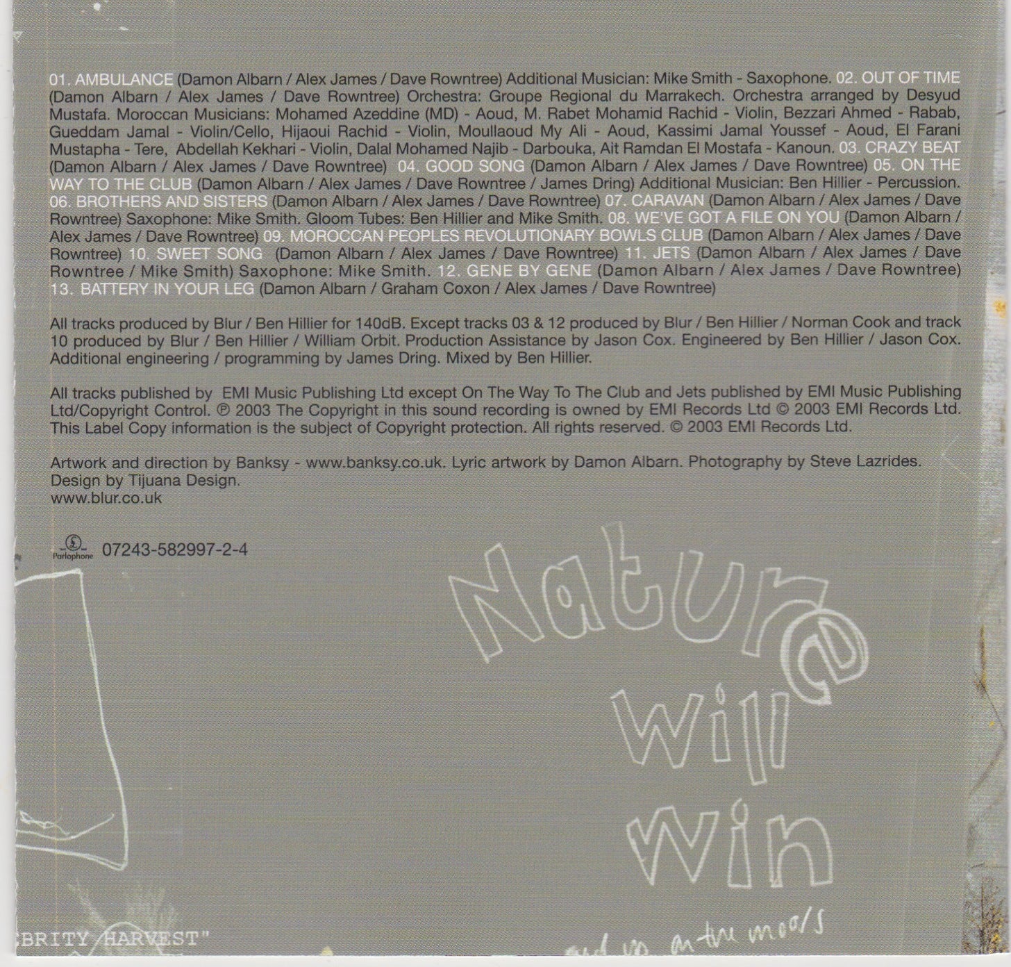 Blur - Think Tank (07243-582997-2-4) image 1