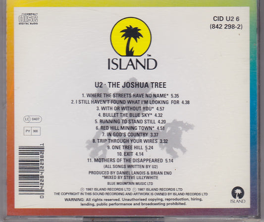 U2 ‎– The Joshua Tree (CID U2 6) image 2