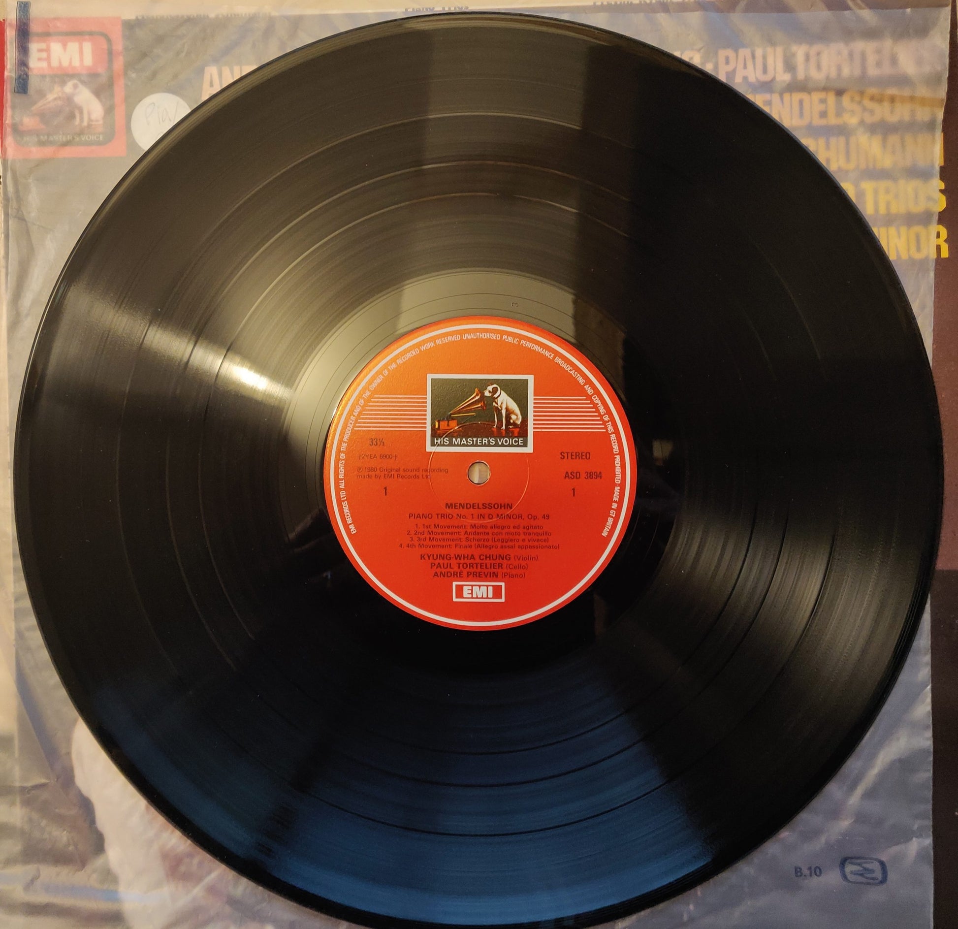 Piano Trio No.1 In D Minor, Op.49 / Piano Trio No.1 In D Minor, Op.63 (ASD 3894) image 3