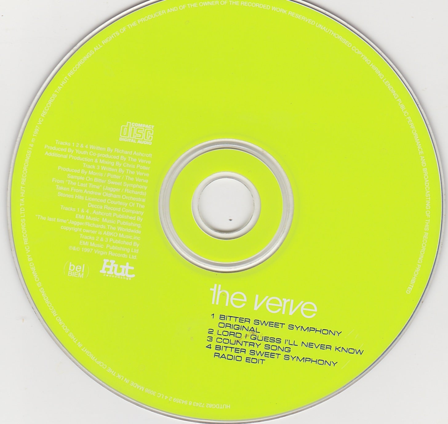 The Verve ‎– Bitter Sweet Symphony - CD Single image 1