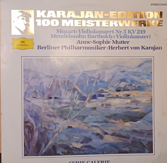 Berliner Philharmoniker, Herbert von Karajan ‎– Karajan-Edition 100 Meisterwerke - Mozart: Violinkonzert Nr. 5 A-dur - Mendelssohn Bartholdy: Violinkonzert E-moll image 0