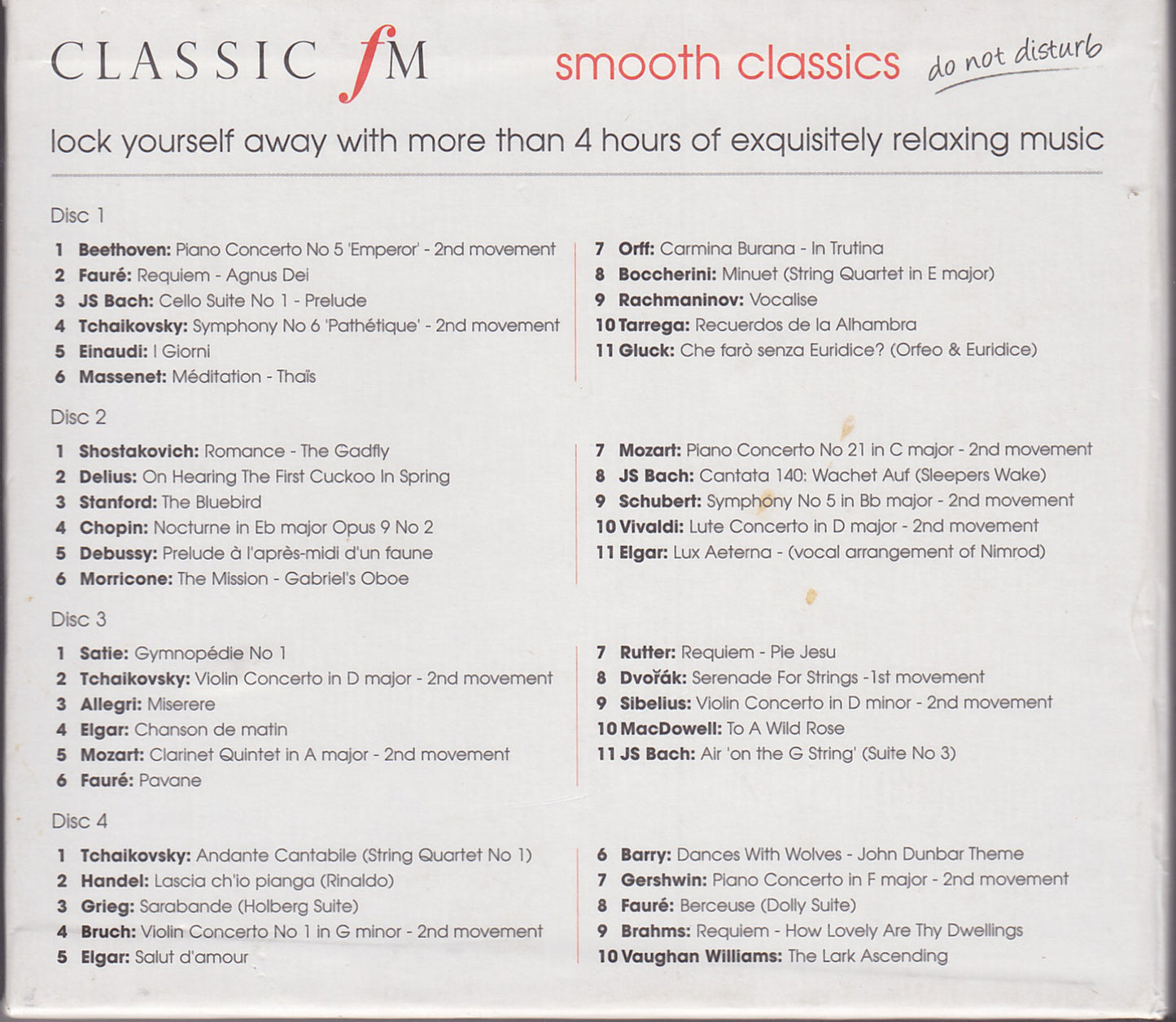 Classic FM - Smooth Classics (CFCD38) image 2