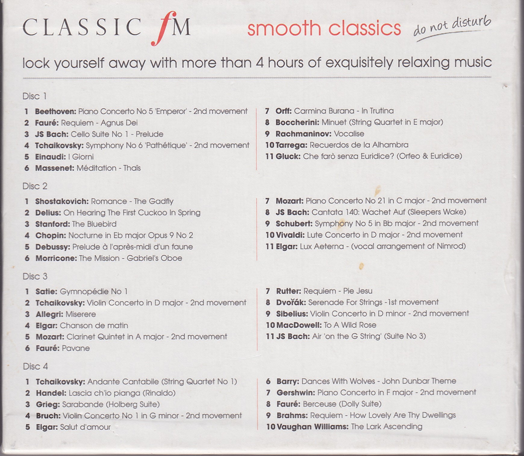 Classic FM - Smooth Classics (CFCD38) image 2