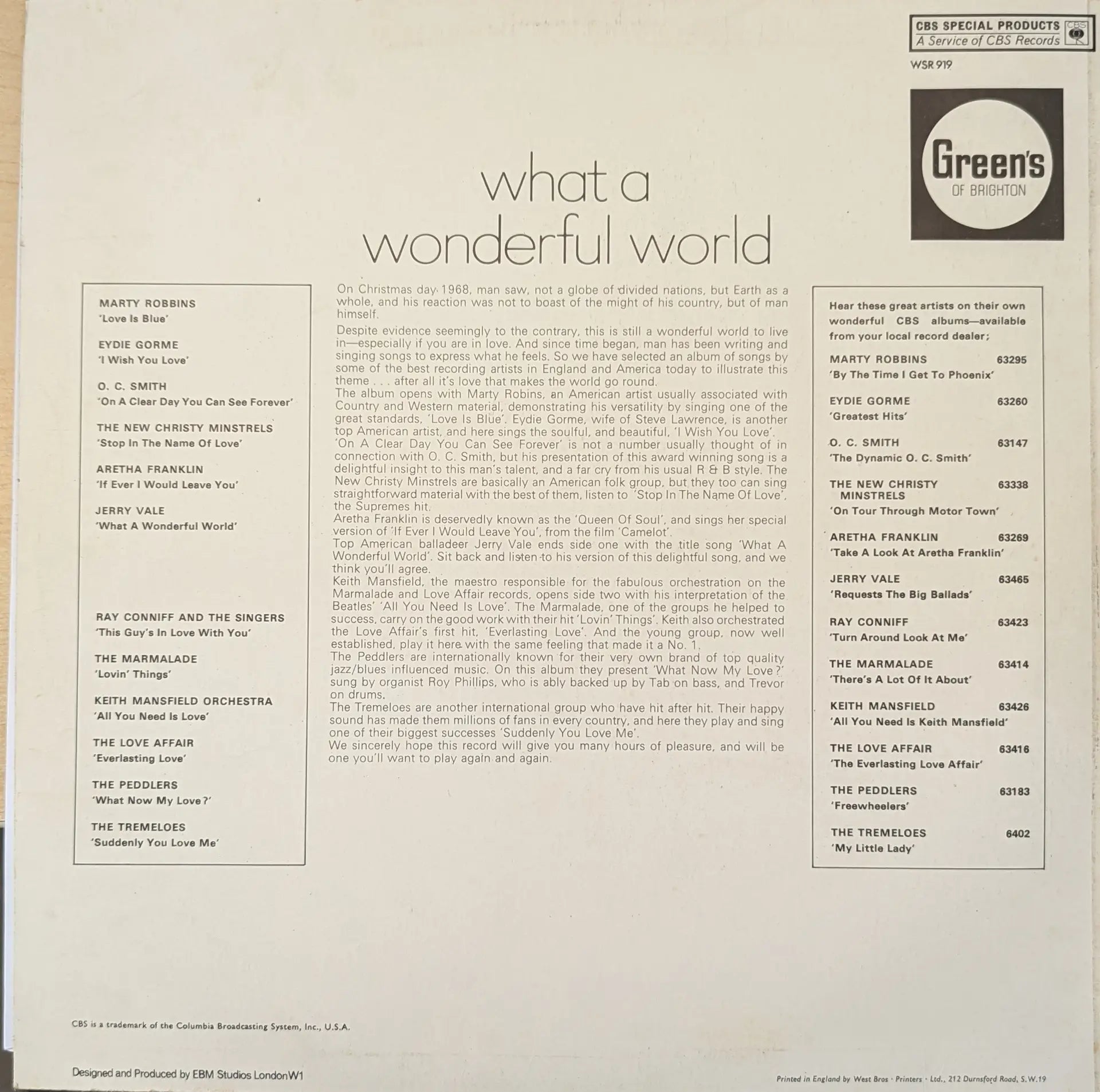 What A Wonderful World (WSR 919) image 2