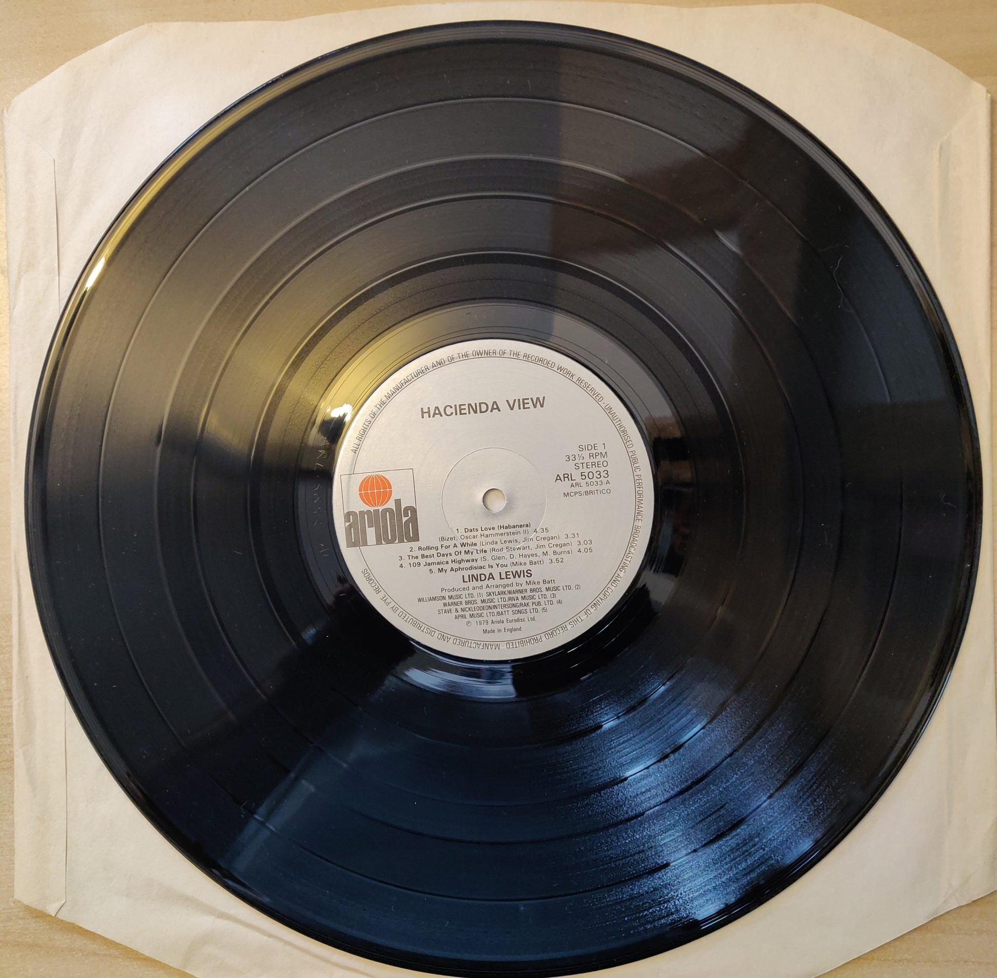 Linda Lewis ‎– Hacienda View (ARL 5033) image 4