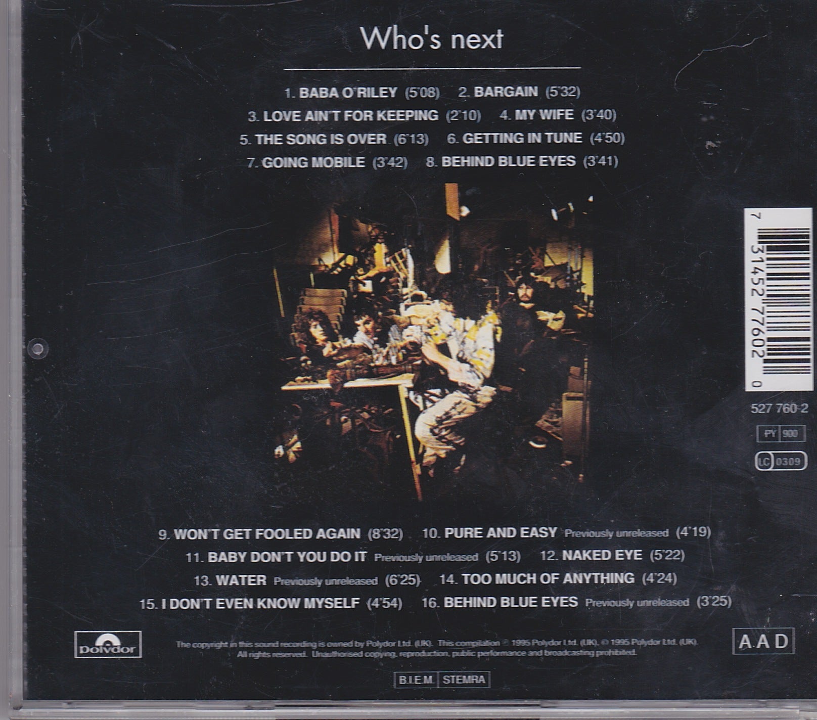 The Who - Who's Next (527 760-2) image 2