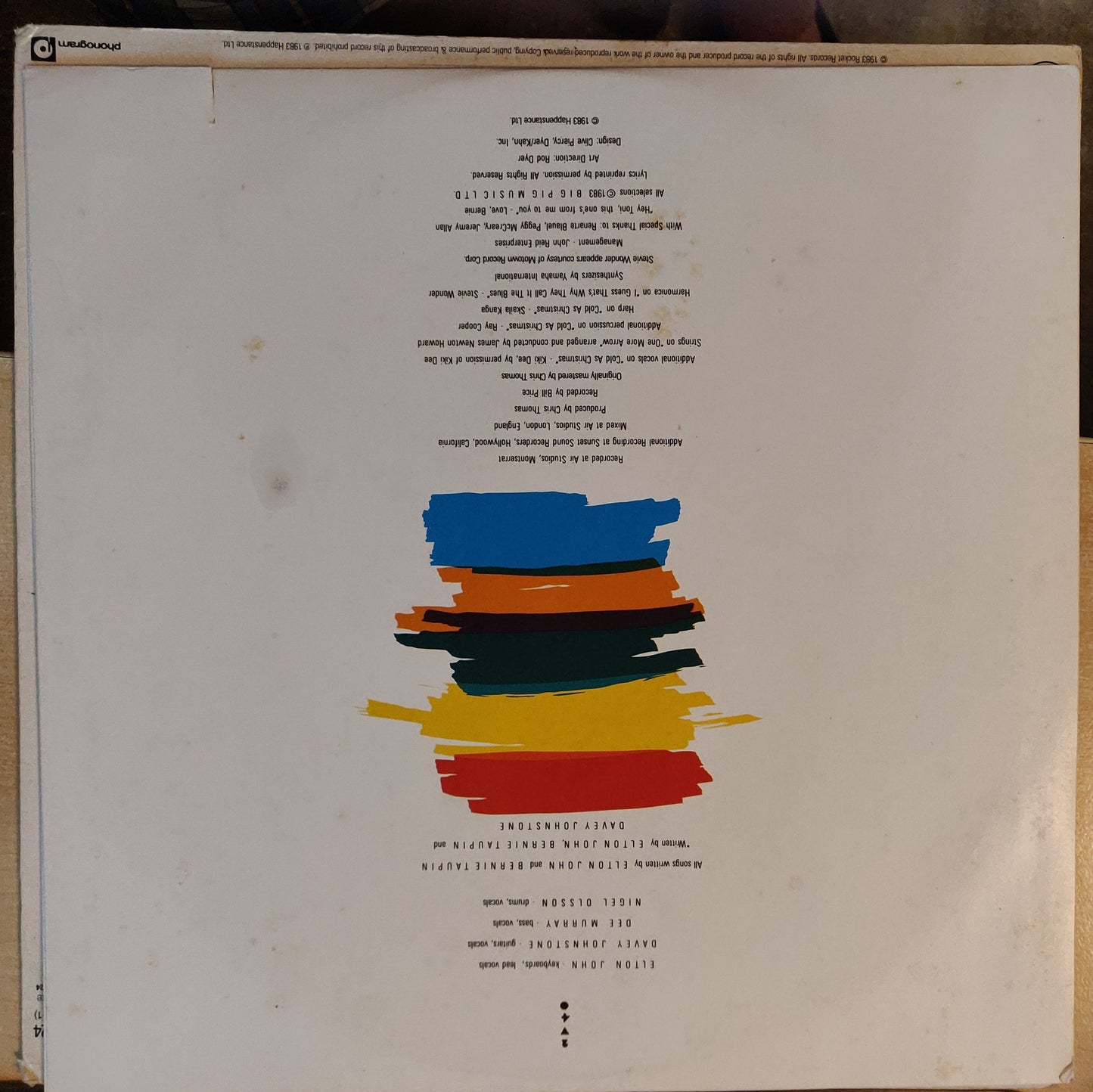 Elton John ‎– Too Low For Zero (HIS PD 24) image 4