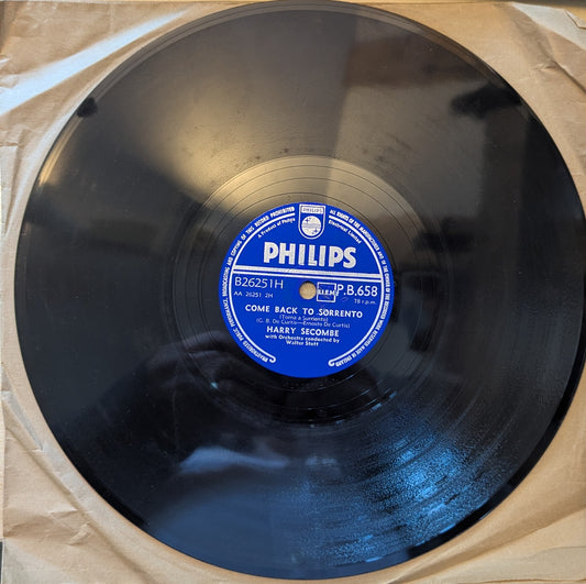 Harry Secombe ‎– Catari, Catari / Come Back To Sorrento (P.B. 658) image 1
