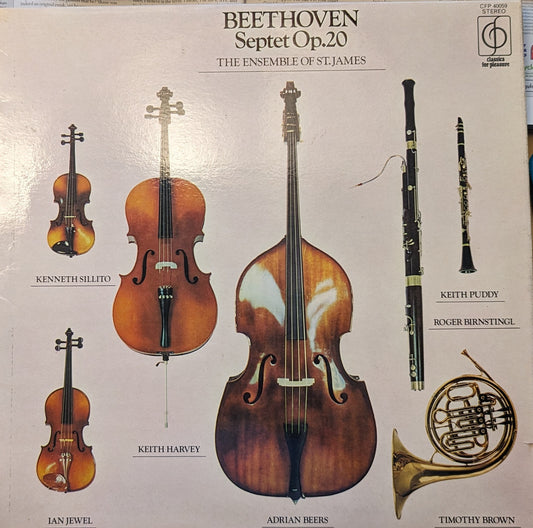 The Ensemble Of St. James ‎– Beethoven - Septet In Eb Major, Op.20 image 0