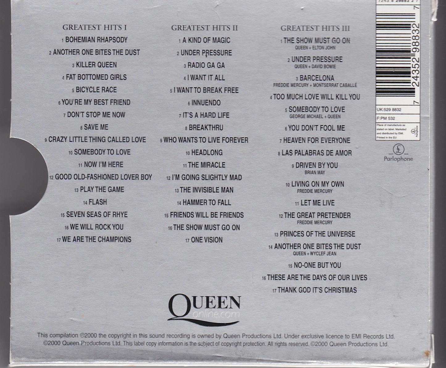 Queen ‎– Greatest Hits I II & III (The Platinum Collection) image 2