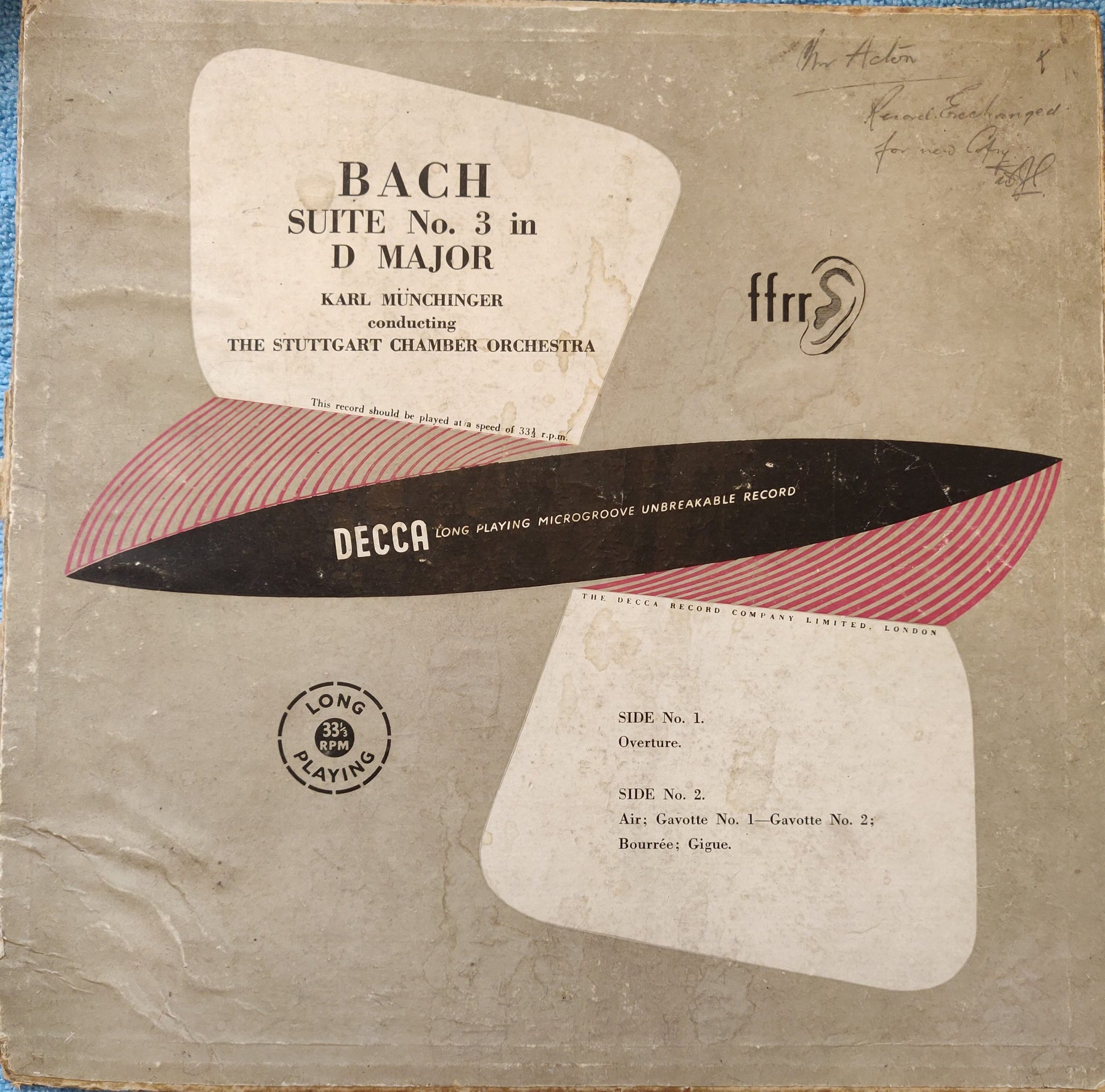 Johan Sebastian Bach - Suite No. 3 in D Major (LX 3002) image 1