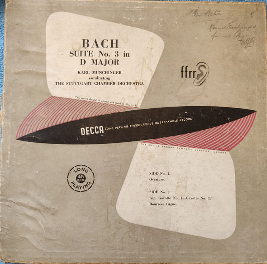 Johan Sebastian Bach - Suite No. 3 in D Major (LX 3002) image 1
