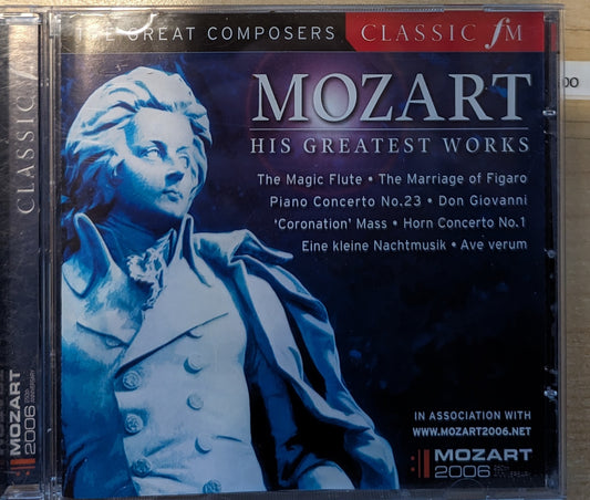 Mozart - His Greatest Works - Free Postage
