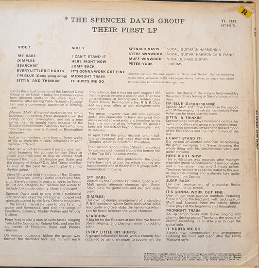 The Spencer Davis Group ‎– Their First LP (TL5242)