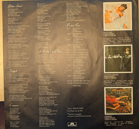Roxy Music ‎– Country Life